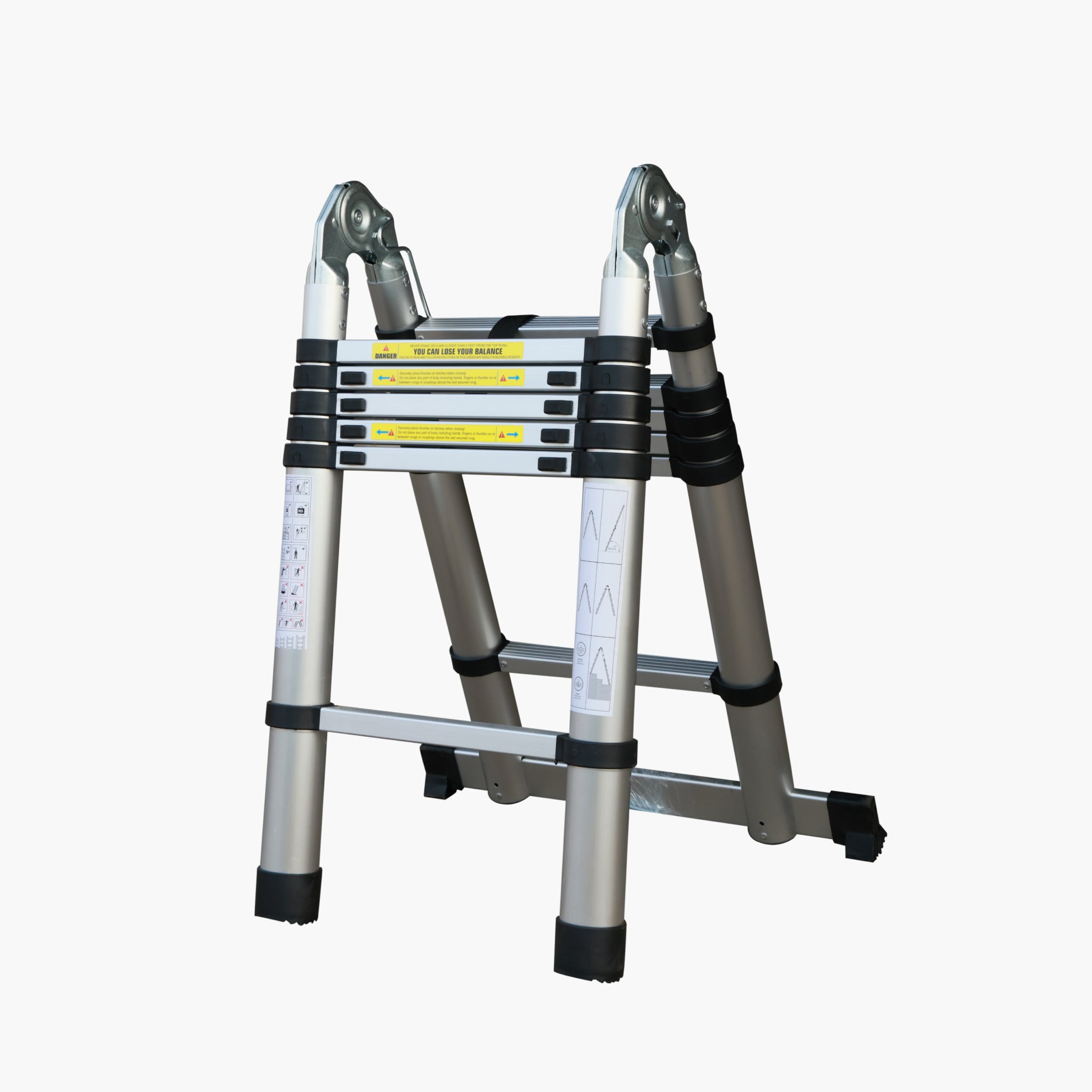 Double telescopic ladder