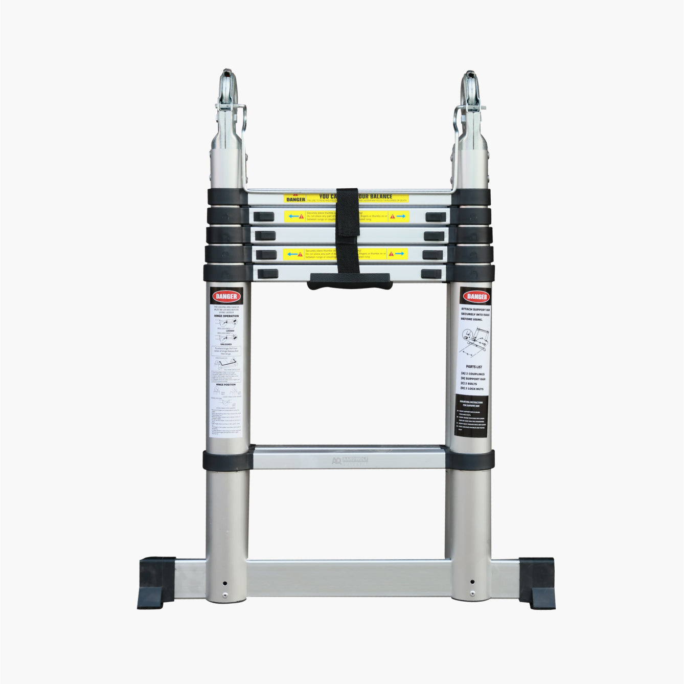 Double telescopic ladder